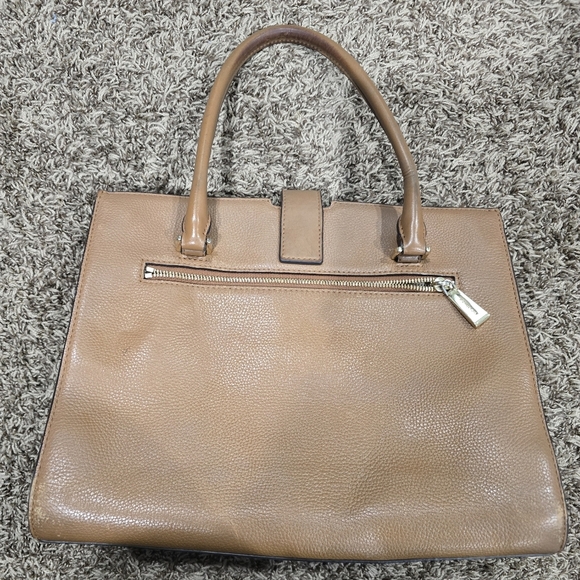 Michael Kors Bond Large Leather Satchel /Clutch in Acorn - Picture 4 of 12